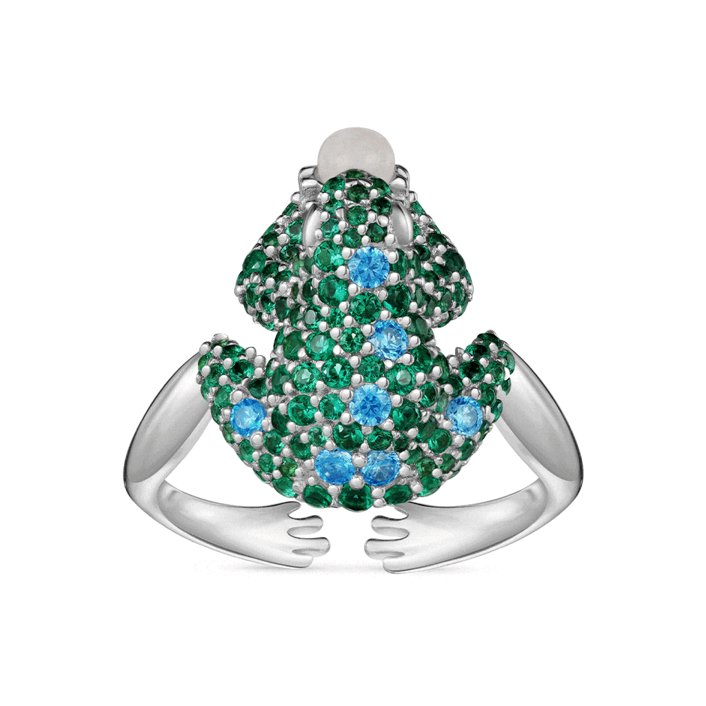 Kreativer Frosch Offener Ring