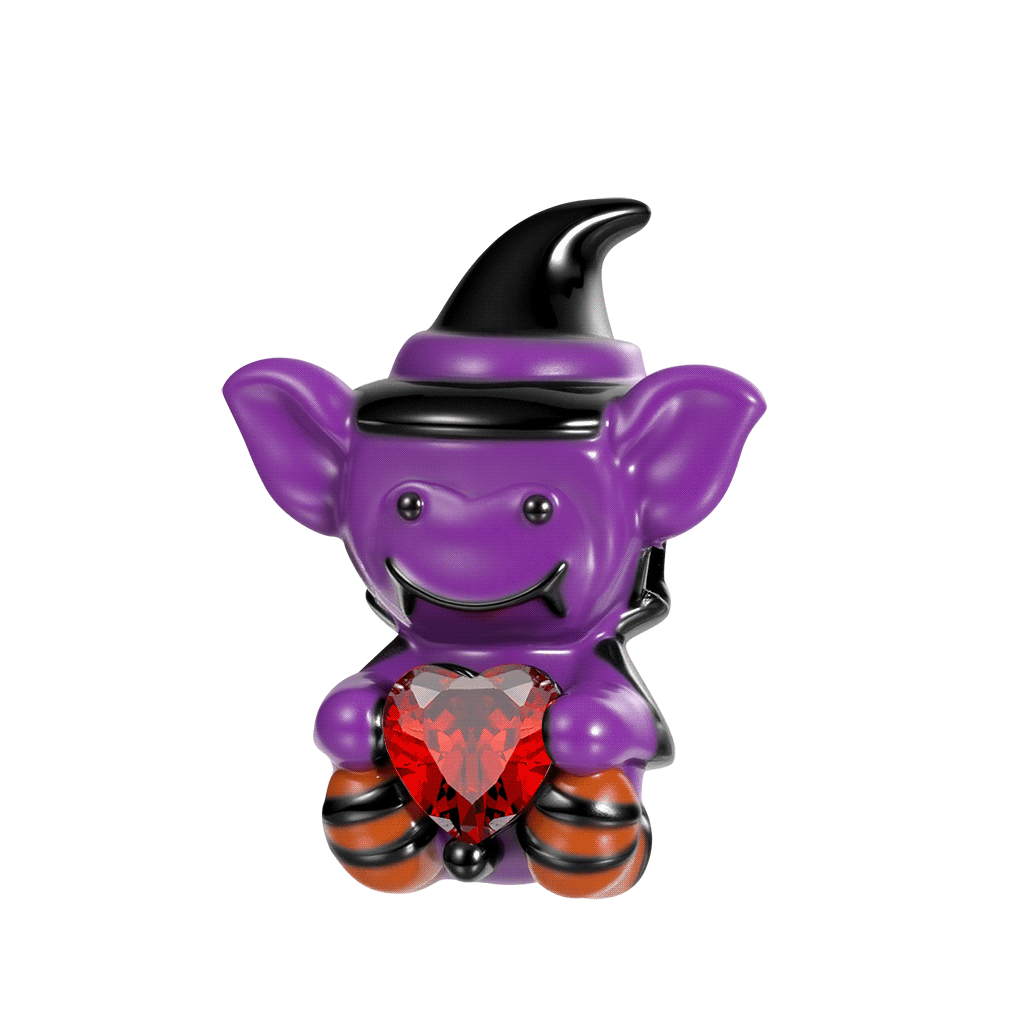 Grusel Halloween Lila Elfe Charm