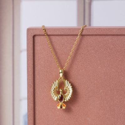 Goldene Phönix Halskette
