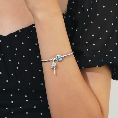 Blaue Blume Basic Armband