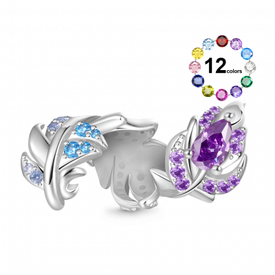 Farbverlauf Feder Charm