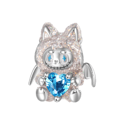 Kleine Monster Serie Weißer Engel Puppe Charm