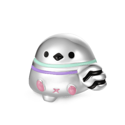 Liegende Dicke Taube Charm