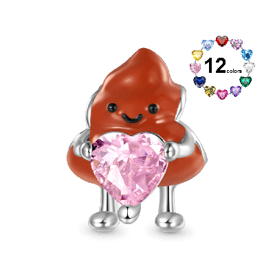 Poop Umarmt Herz Charm