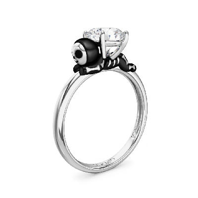 Skelett Lebkuchenmann Ring