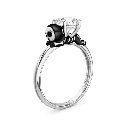Skelett Lebkuchenmann Ring